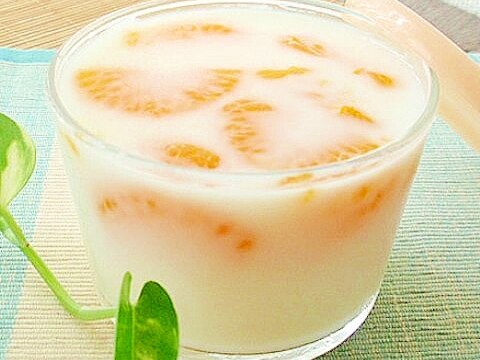 みかんミルクゼリー